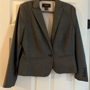 Petite Ann Taylor Gray Tailored Pant Suit